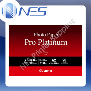 Canon A2 Photo Paper Pro Platinum PT-101A2 20-Sheet 300gsm for Canon Pro-1000 *FREE SHIPPING*